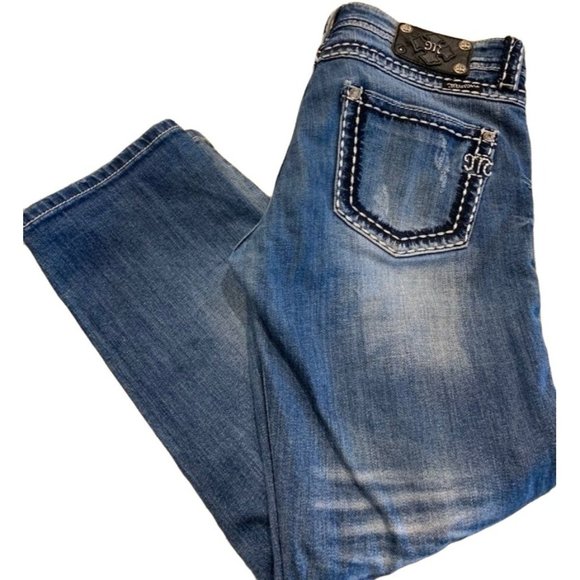 Miss Me Womens Jeans Size 27  Ladies Denim  Designer Jeans Size Short Length 24" - Picture 1 of 11